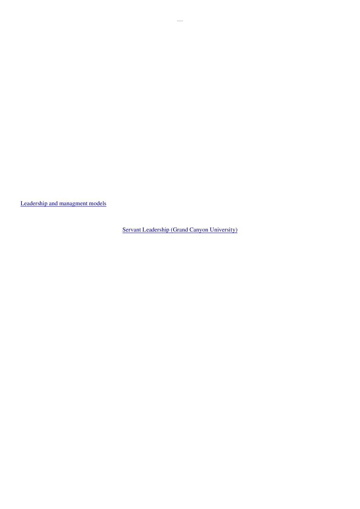Preview image for MGT 410 Leadership and Management Models Assignment